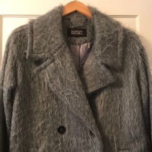 Badgley Mischka mohair/wool long coat